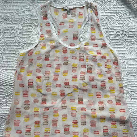 Joie Silk Racerback tank top - Size Medium - Picture 1 of 5